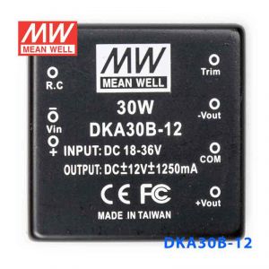 DKA30B-12  30W  18~36V  输入  ±12V  双路输出明纬DC-DC转换模块电源