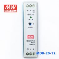 MDR-20-12 20W 12V1.67A 单输出低空载损耗DIN导轨型明纬电源