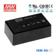 IRM-90-12明纬80.4W 80~305V输入12V6.7A输出PCB安装绿色电源模块
