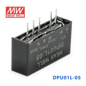 DPU01L-05 1W  5V 转 ±5V 非稳压双路输出明纬DC-DC转换模块电源