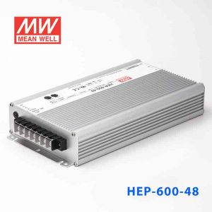 HEP-600-48  600W  48V 12.5A 高效率无风扇密封全灌胶恶劣环境适用明纬开关电源