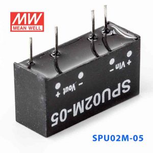 SPU02M-05  2W  12V-5V  非稳压单路输出明纬DC-DC转换模块电源