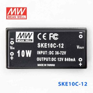 SKE10C-12  10W  36~72V  输入  12V  单路输出明纬DC-DC转换模块电源