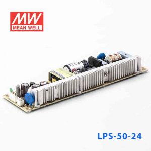 LPS-50-24  50W  24V 2.1A  单路输出无外壳窄条PCB板明纬开关电源