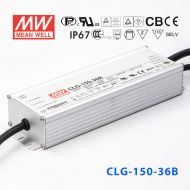CLG-150-36B  150W  36V 4.2A 恒压+恒流PFC高效铝壳IP67防水LED电源(输出端控制线电阻调光)