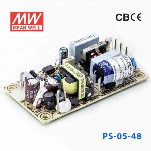 PS-05-48 5W  48V  0.11A   单路输出无外壳PCB板明纬开关电源