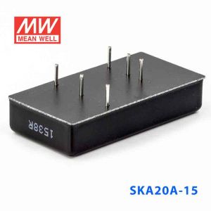 SKA20A-15  20W  9~18V  输入 15V  1.33A 稳压单路输出明纬DC-DC转换模块电源