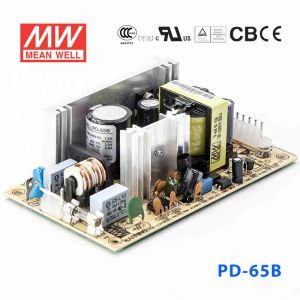 PD-65B  65W +5V 6A +24V 2.6A  双路输出无外壳PCB板明纬开关电源