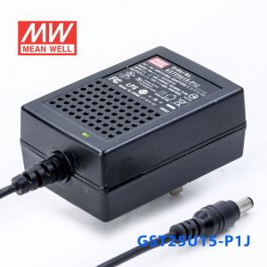 GST25U15-P1J 25W 15V1.66A高效能低空载损耗绿色节能美规适配器