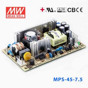 MPS-45-7.5 45W 7.5V5.4A 单路输出微漏电医用无外壳明纬开关电源