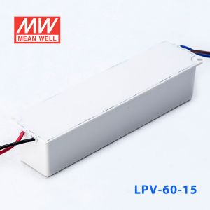 LPV-60-15   60W   15V   4A明纬牌恒压输出IP67防水塑壳LED照明电源