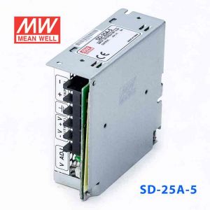 SD-25A-5  25W  9.2~18V 输入  5V 5A  输出有外壳明纬DC-DC转换电源