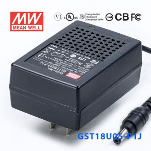 GST18U05-P1J 15W 5V3A高效能低空载损耗绿色节能美规适配器