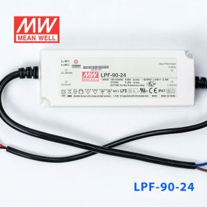 LPF-90-24  90W  24V 3.75A  恒压+恒流有PFC高效率塑壳IP67防水LED电源