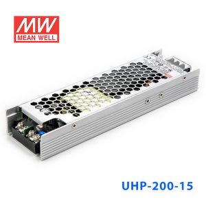 UHP-200-15 200W 15V 13.4A 明纬PFC高性能超薄电源