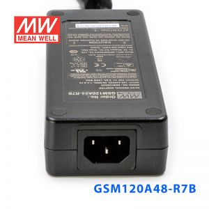 GSM120A48-R7B 120W 48V2.5A输出明纬高能效医疗型外置桌面型电源适配器