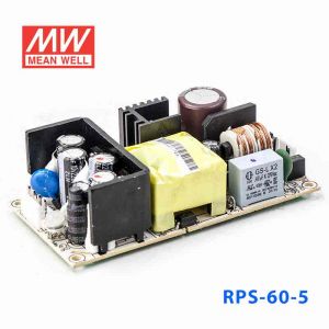 RPS-60-5  60W   5V  11A   单路输出微漏电低空载损耗小尺寸医用无外壳明纬开关电源