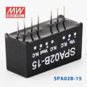 SPA02B-15  2W  18~36V  输入 15V  稳压单路输出明纬DC-DC转换模块电源