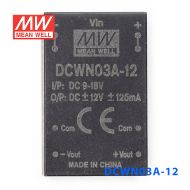 DCWN03A-12 3W 9~18V 转 ±12V  0.125A 非稳压双路输出DC-DC模块电源