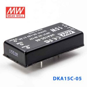 DKA15C-05  15W  36~72V  输入 ±5V  稳压双路输出明纬DC-DC转换模块电源