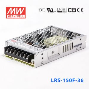 LRS-150F-36 154.8W 36V4.3A输出 (全电压输入型)明纬超薄高性能开关电源