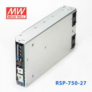 RSP-750-27 750W 27V27.8A 单路可调电压输出带功率因素校正1U薄型明纬开关电源