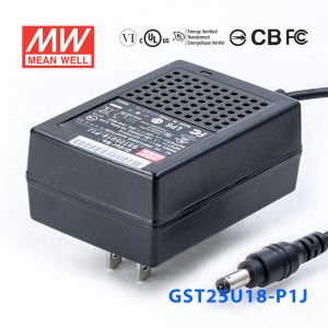 GST25U18-P1J 25W 18V1.38A高效能低空载损耗绿色节能美规适配器