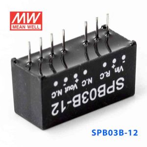 SPB03B-12  3W  18~36V  输入 12V  稳压单路输出明纬DC-DC转换模块电源