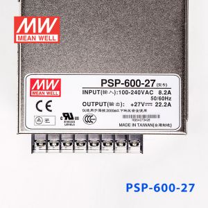 PSP-600-27  600W  27V 22.2A  单路输出带功率因素校正可并联明纬开关电源