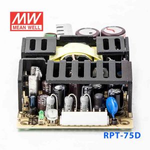 RPT-75D 75W  +5V 7A +24V 2A +12V 1A  三路输出绿色明纬医用无外壳电源