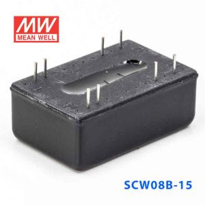 SCW08B-15  8W  18~36V 输入 15V  稳压单路输出明纬DC-DC转换模块电源