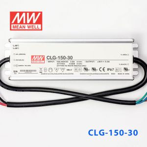 CLG-150-30  150W  30V 5A 恒压+恒流PFC高效铝壳IP67防水LED电源(引线接线) 