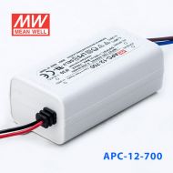 APC-12-700 12W 9-18V    700mA 明纬牌恒流输出防水塑壳LED照明电源