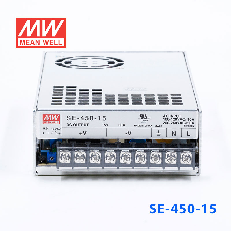 SE-450-15 450W 15V30A 单路输出明纬电源(SE系列-内置有外壳)