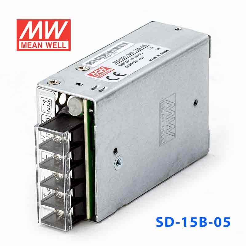 SD-15B-5  15W  18~36V  输入 5V 3A  输出有外壳明纬DC-DC转换电源