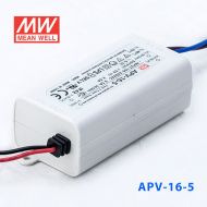 APV-16-5    16W    5V    2.6A 明纬牌恒压输出防水塑壳LED照明电源