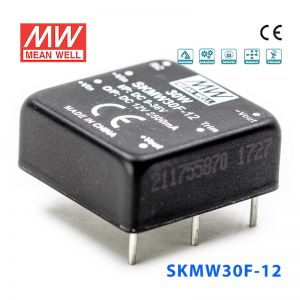 SKMW30F-12 30W 9~36V 转 12V 2.5A 非稳压单路输出明纬DC-DC模块电源