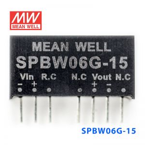 SPBW06G-15 6W 18~75V 转 15V 0.4A 稳压单路输出DC-DC模块电源