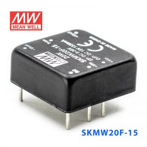 SKMW20F-15 20W 9~36V 转 15V 1.33A 非稳压单路输出明纬DC-DC模块电源