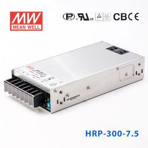 HRP-300-7.5 300W 7.5V40A 单路输出高性能内置有外壳明纬开关电源