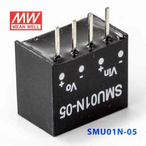 SMU01N-05  1W  24V-5V  非稳压单路输出明纬DC-DC转换模块电源