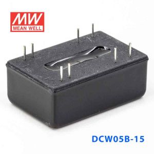 DCW05B-15  5W  18~36V  输入  ±15V  稳压双路输出明纬DC-DC转换模块电源