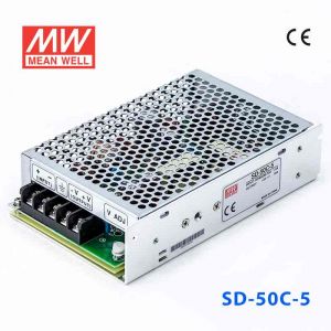 SD-50C-5  50W  36~72V  输入 5V 10A  输出有外壳明纬DC-DC转换电源