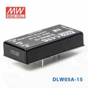 DLW05A-15  5W  9~18V  输入  ±15V  稳压双路输出明纬DC-DC转换模块电源