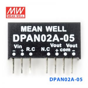 DPAN02A-05 2W 9~18V 转 ±5V 0.2A 非稳压双路输出DC-DC模块电源