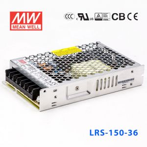  LRS-150-36 154.8W 36V4.3A输出（输入电压开关选择型)明纬超薄高性能开关电源