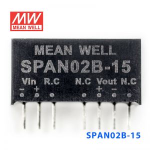 SPAN02B-15 2W 18~36V 转 15V 134mA非稳压单路输出DC-DC模块电源