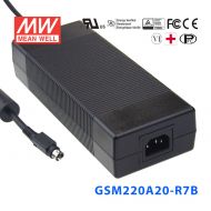 GSM220A20-R7B 220W 20V11.0A输出明纬高能效医疗型外置桌面型电源适配器