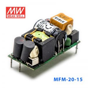 MFM-20-15明纬21W 80~264V输入15V1.4A输出PCB裸板医疗开关电源