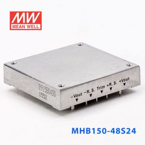 MHB150-48S24 150W 36~75V 输入 24V6.25A稳压单路输出明纬DC-DC转换电源 